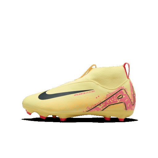 Nike Jr. Mercurial Superfly 10 Academy 'Kylian Mbappé' high-top voetbalschoenen voor kleuters/kids (meerdere ondergronden) - Oranje