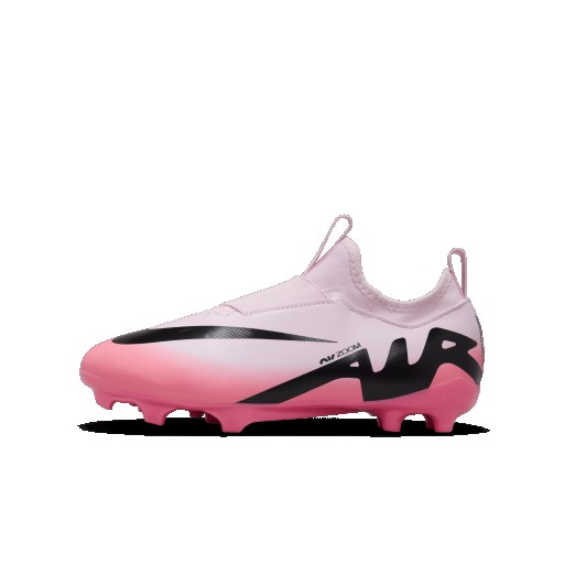 Nike Jr. Mercurial Vapor 15 Academy low top voetbalschoenen voor kleuters/kids (meerdere ondergronden) - Roze