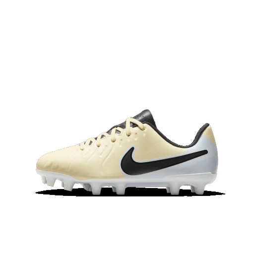 Nike Jr. Tiempo Legend 10 Club low top voetbalschoenen voor kleuters/kids (meerdere ondergronden) - Geel