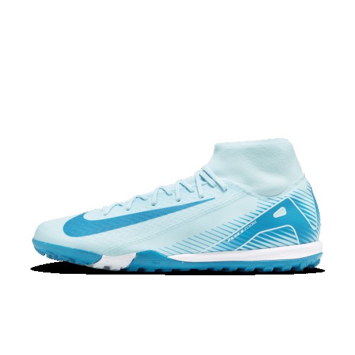 Nike Mercurial Superfly 10 Academy high-top voetbalschoenen (turf) - Blauw