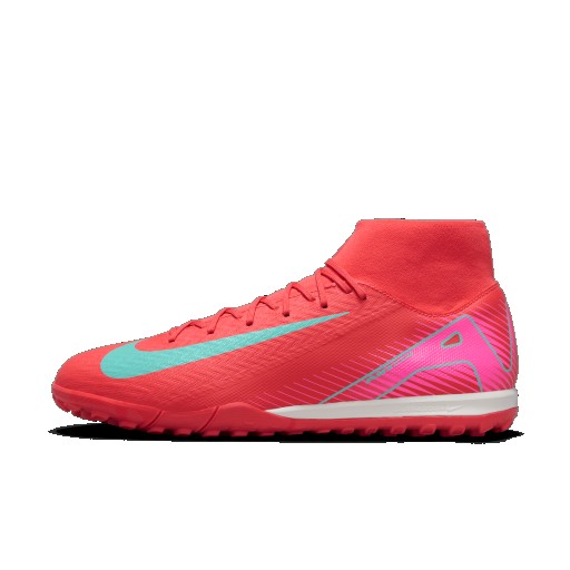 Nike Mercurial Superfly 10 Academy high-top voetbalschoenen (turf) - Rood