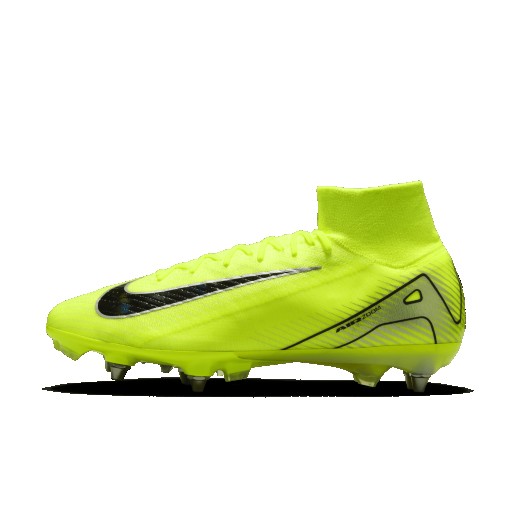 Nike Mercurial Superfly 10 Elite SG-Pro high top voetbalschoenen - Geel