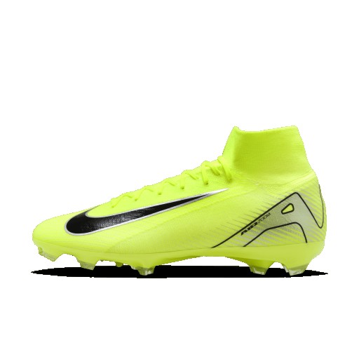 Nike Mercurial Superfly 10 Pro high-top voetbalschoenen (stevige ondergrond) - Geel