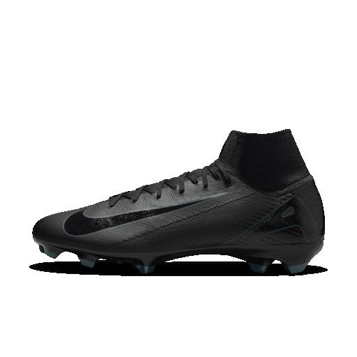 Nike Mercurial Superfly 10 Pro high-top voetbalschoenen (stevige ondergrond) - Zwart