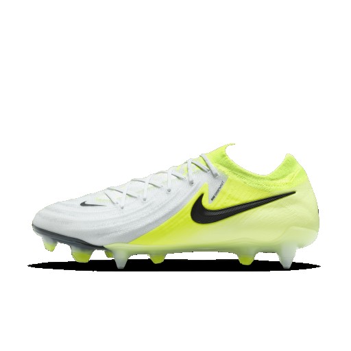 Nike Phantom GX 2 Elite low-top voetbalschoenen (zachte ondergrond) - Grijs