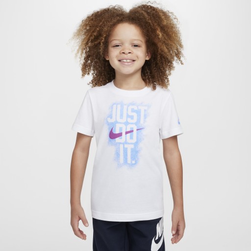 Nike Powder Play 'Just Do It' T-shirt voor kleuters - Wit