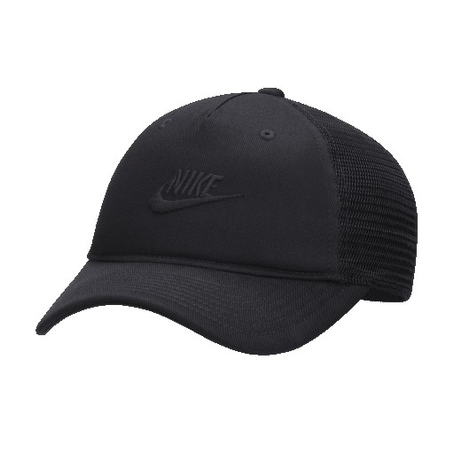 Nike Rise Cap gestructureerde truckerpet - Zwart