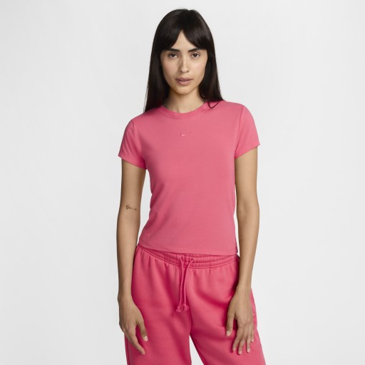 Nike Sportswear Chill Knit T-shirt voor dames - Roze