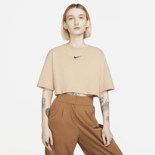 Nike Sportswear Kort T-shirt voor dames - Bruin