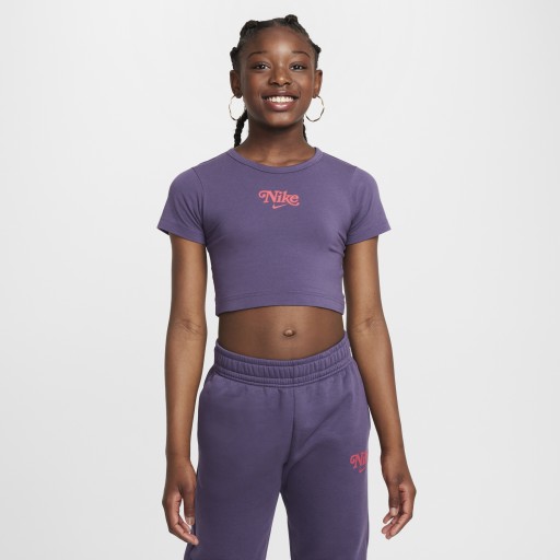 Nike Sportswear kort T-shirt voor meisjes - Paars