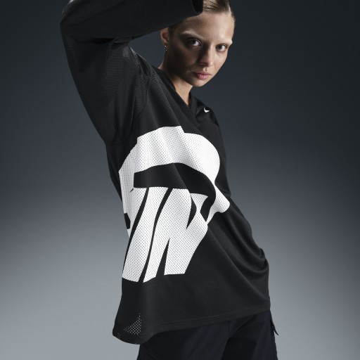 Nike Sportswear oversized jersey met lange mouwen voor dames - Zwart