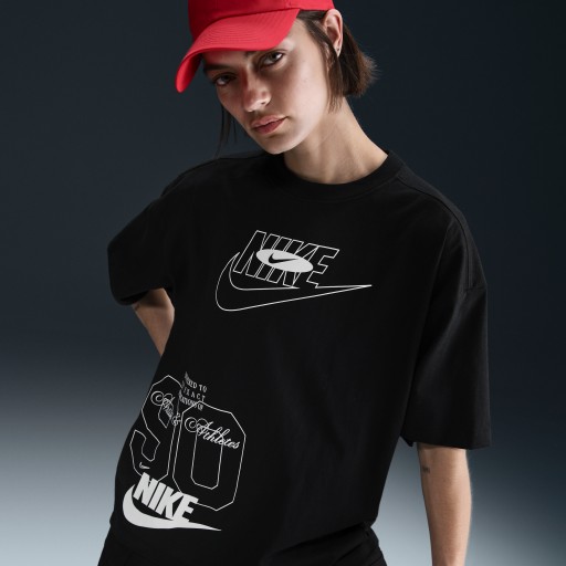 Nike Sportswear oversized T-shirt voor dames - Zwart