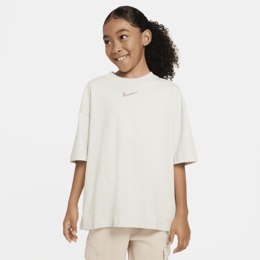 Nike Sportswear oversized T-shirt voor meisjes - Grijs