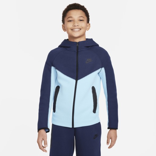 Nike Tech Fleece Hoodie met rits voor jongens - Blauw