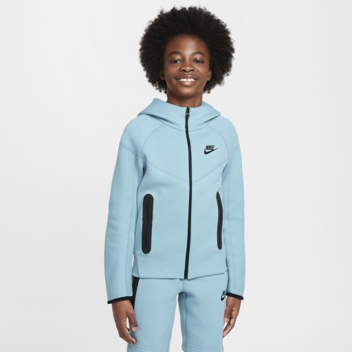 Nike Sportswear Tech Fleece Hoodie met rits voor jongens - Blauw