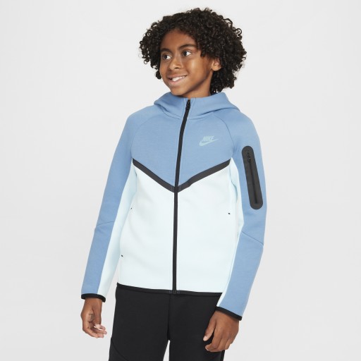 Nike Sportswear Tech Fleece Hoodie met rits voor kids - Blauw