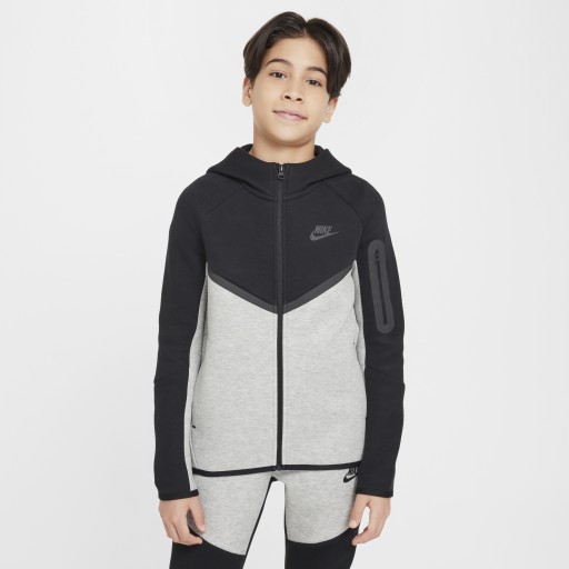 Nike Sportswear Tech Fleece Hoodie met rits voor kids - Grijs