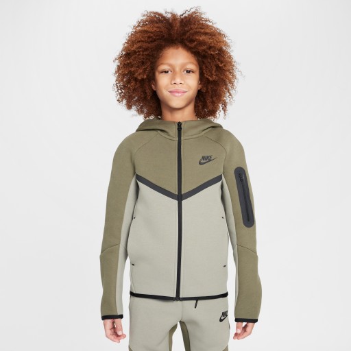 Nike Sportswear Tech Fleece Hoodie met rits voor kids - Groen