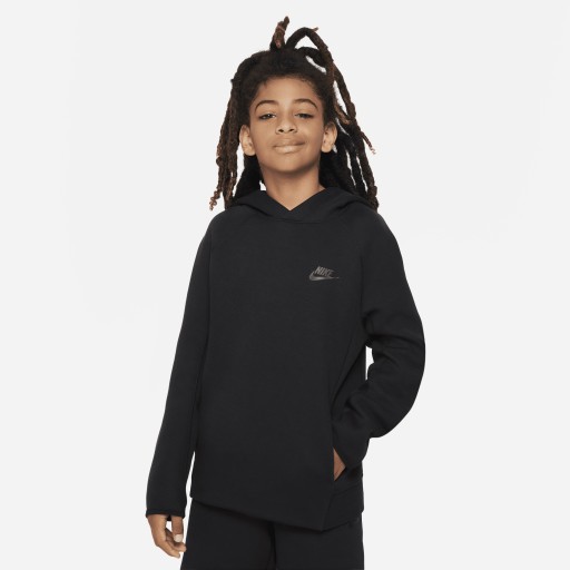 Nike Tech Fleece hoodie voor jongens - Zwart