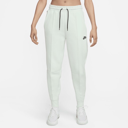 Nike Tech Fleece Joggingbroek met halfhoge taille voor dames - Groen