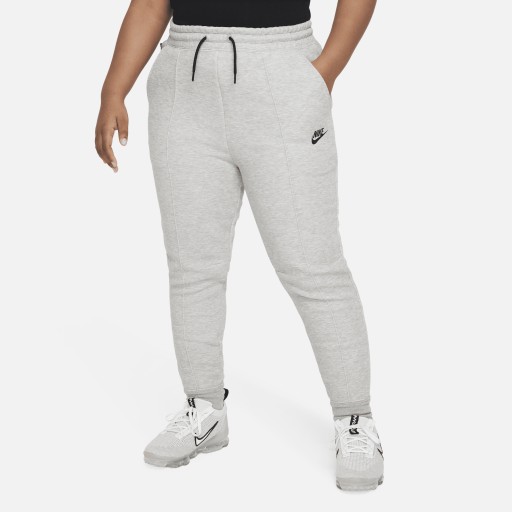 Nike Tech Fleece joggingbroek voor meisjes (ruimere maten) - Grijs