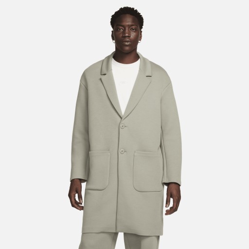 Nike Tech Fleece Reimagined trenchcoat met ruimvallende pasvorm voor heren - Grijs