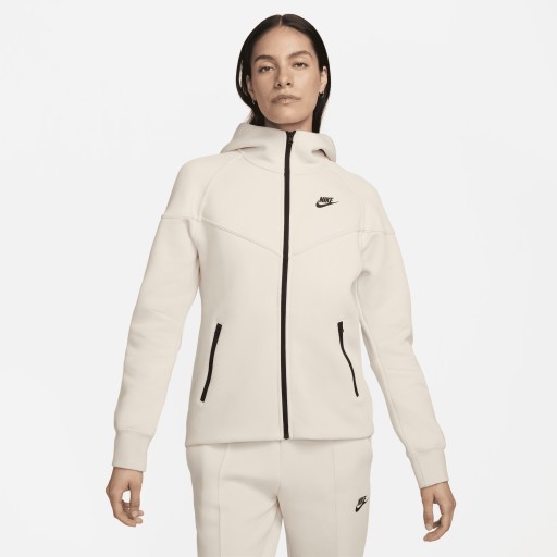 Nike Tech Fleece Windrunner hoodie met rits voor dames - Bruin