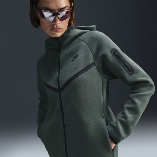 Nike Sportswear Tech Fleece Windrunner hoodie met rits voor dames - Groen