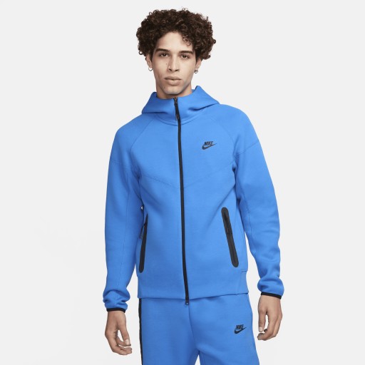 Nike Tech Fleece Windrunner Hoodie met rits voor heren - Blauw