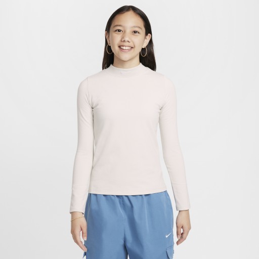 Nike Sportswear top met lange mouwen voor meisjes - Grijs