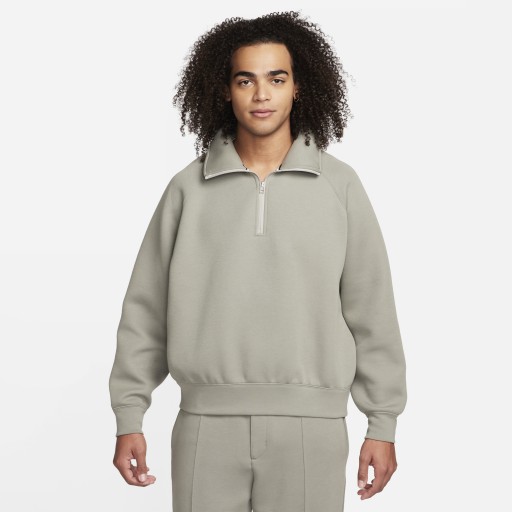 Nike Tech Fleece Reimagined herentop met halflange rits - Grijs