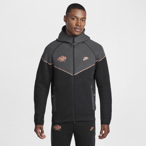 Nike Tech Fleece Windrunner x Central Cee hoodie met rits voor heren - Zwart