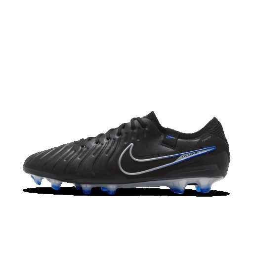 Nike Tiempo Legend 10 Elite low top voetbalschoenen (stevige ondergrond) - Zwart