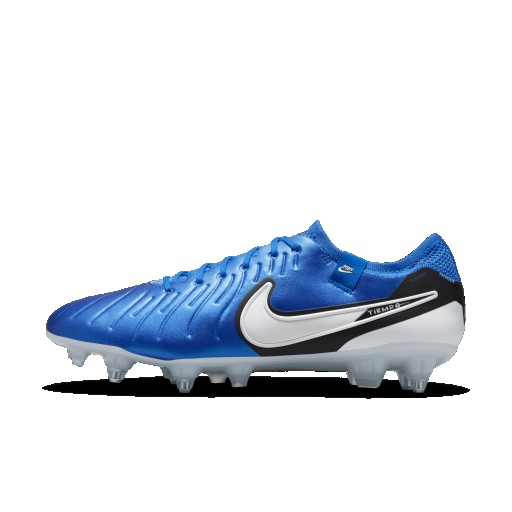 Nike Tiempo Legend 10 Elite low top voetbalschoenen (zachte ondergrond) - Blauw