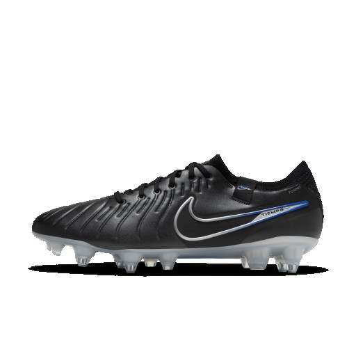 Nike Tiempo Legend 10 Elite low top voetbalschoenen (zachte ondergrond) - Zwart