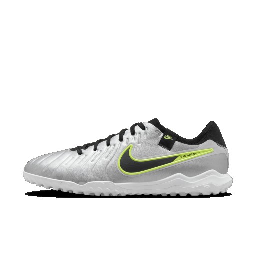 Nike Tiempo Legend 10 Pro low-top voetbalschoen (turf) - Grijs