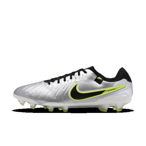 Nike Tiempo Legend 10 Pro low top voetbalschoenen (stevige ondergrond) - Grijs