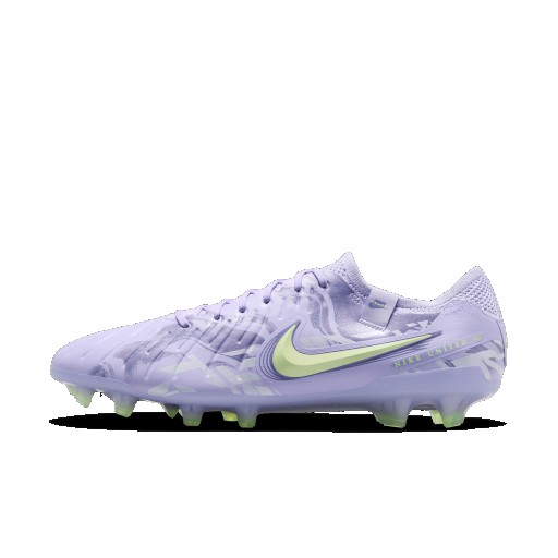 Nike United Tiempo Legend 10 Elite low-top voetbalschoenen (stevige ondergrond) - Paars