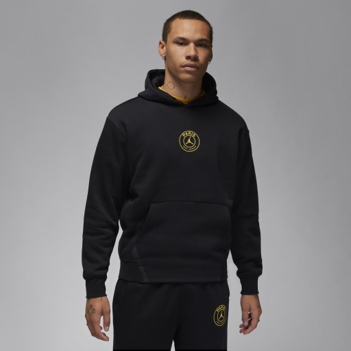 Paris Saint-Germain Fleecehoodie voor heren - Zwart