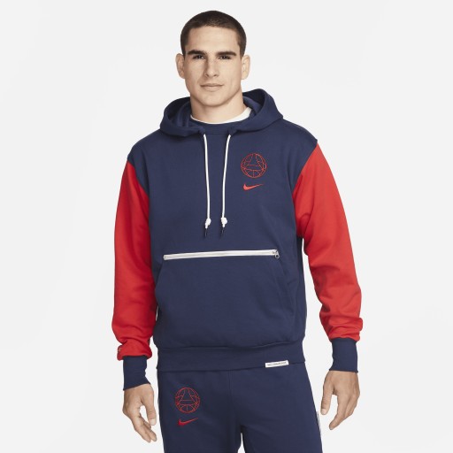 Paris Saint-Germain Standard Issue Nike voetbalhoodie voor heren - Blauw