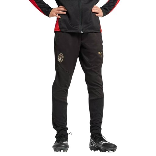 PUMA AC Milan Trainingsbroek 2024-2025 Kids Zwart Goud