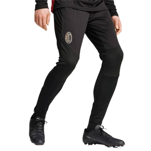 PUMA AC Milan Trainingsbroek 2024-2025 Zwart Goud