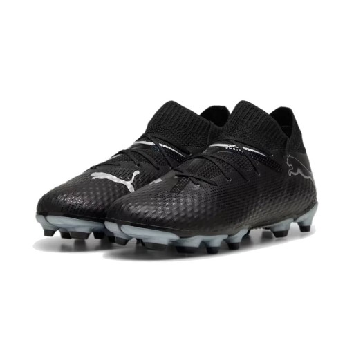 PUMA Future 7 Pro Gras / Kunstgras Voetbalschoenen (MG) Kids Zwart Wit