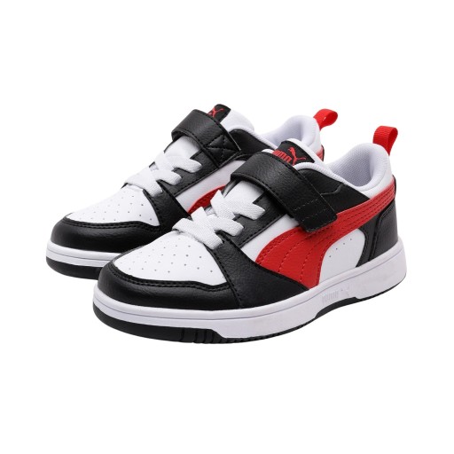 PUMA Rebound V6 Low Sneakers AC+ Kids Wit Zwart