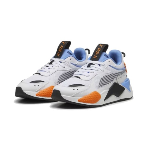 PUMA RS-X Sneakers Kids Wit Lichtblauw Zwart Oranje