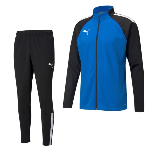 PUMA teamLIGA Trainingspak Blauw Zwart