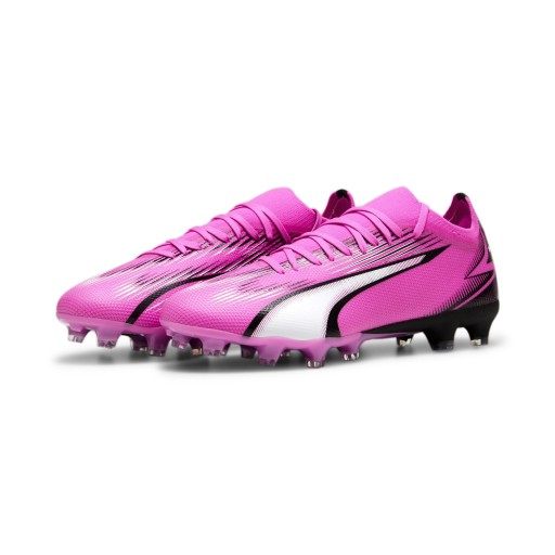 PUMA Ultra Match Gras / Kunstgras Voetbalschoenen (MG) Roze Wit Zwart