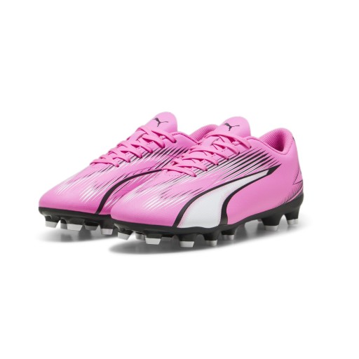 PUMA Ultra Play Gras / Kunstgras Voetbalschoenen (MG) Kids Roze Wit Zwart