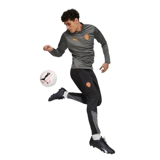 PUMA Valencia CF Trainingspak 1/4-Zip 2023-2024 Grijs Zwart Oranje