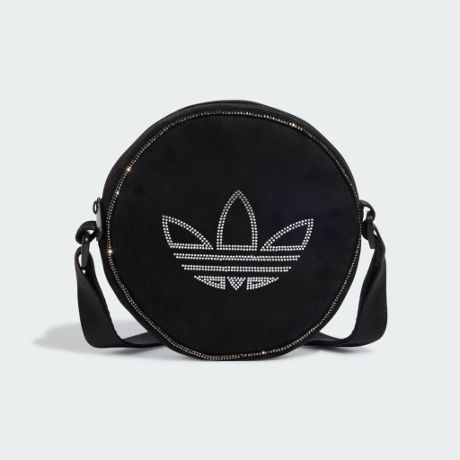 Adidas Rhinestones Fake Suede Round Tas